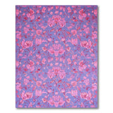 Vibrant Purple Floral Vintage Area Rug