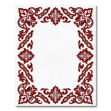 Red Ornate Red Persian Floral Border Rug