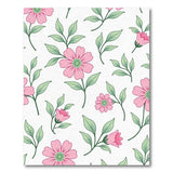 Floral Vintage Pink Delicate Pink Blossom Floral Area Rug