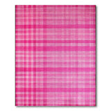 Vibrant Pink Plaid Area Rug