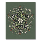 Emerald Star White Lily Floral Rug