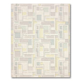 Beige and Neutral Modern Geometric Neutral Area Rug
