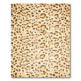Beige Leopard Print Area Rug