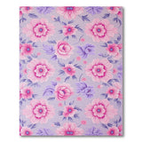 Lush Pink Purple Peony Floral Area Rug