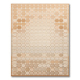 Beige Octagon Geometric Area Rug