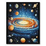 Vibrant Solar System Galaxy Area Rug