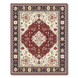 Red Medallion Persian Area Rug