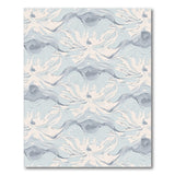 Soft Blue Wavy Abstract Area Rug