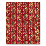 Vibrant Red Mythical Beast Tribal Rug