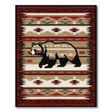 Southwestern Black Bear Area Rug