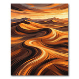 Swirling Sunset Desert Dunes Area Rug
