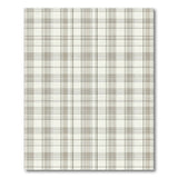 ODIKA Washable Plaid Area Rug - Neutral Beige Modern Low Pile Non-Slip Rug for Living Room