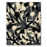 Bold Graffiti Splatter Area Rug