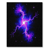 Purple Nebula Explosion Area Rug