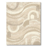 Beige Distressed Vintage Abstract Area Rug