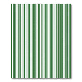 Crisp Green White Vertical Stripe Rug
