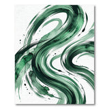 Abstract Area Emerald Swirl Abstract Area Rug