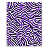 Geometric Modern Purple Wavy Abstract Area Rug