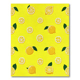 Vibrant Lemon Slice Yellow Area Rug