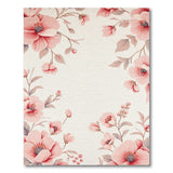 Floral Vintage Blush Peony Blush Pink Peony Floral Area Rug