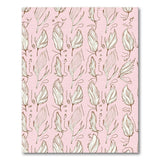 Whimsical Pink Feather Boho Area Rug