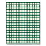 Geometric Modern Green Green Gingham Check Area Rug