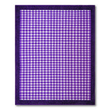 Purple Purple Gingham Checkered Area Rug