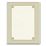 Gold Greek Key Beige Area Rug