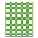 Classic Green Gingham Checkered Area Rug