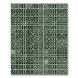 Green Green Geometric Grid Modern Area Rug