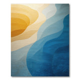 Abstract Sunset Wave Area Rug