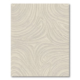 Beige and Neutral Beige Wavy Contour Abstract Area Rug