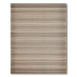 Grey Grey Striped Textured Woven Area Rug
