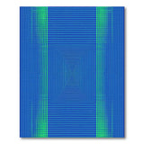 Optical Illusion Blue Green Geometric Area Rug