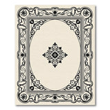 Ornate Floral Border Beige and Neutral Area Rug