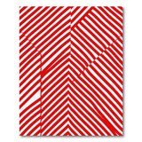 Bold Red Diagonal Stripe Geometric Area Rug