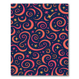 Cosmic Swirl Stars Moons Area Rug
