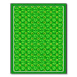 Vibrant Green Starburst Geometric Area Rug