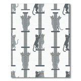Grey Cat Tower Kids Cartoon Area Rug