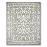 Grey Geometric Trellis Geometric Modern Area Rug