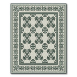 Ornate Green Persian Motif Area Rug