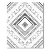 Intricate Black White Persian Motif Traditional Persian Area Rug