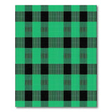 Green Emerald Green Black Buffalo Check Area Rug