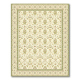 Green Cream Sage Green Floral Persian Area Rug