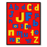 Vibrant Alphabet Kids Learning Rug