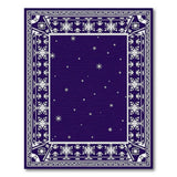 Purple Starry Night Heritage Tribal Area Rug