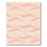 Pink Wave Coastal Area Rug