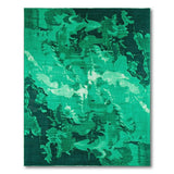 Lush Green Abstract Area Rug