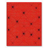 Red Spider Web Halloween Area Rug