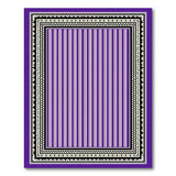 Purple Striped Heritage Tribal Area Rug